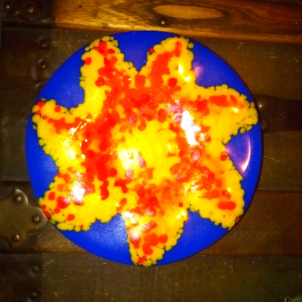 Gorgeous Handmade Glass Vintage Dish / Plate